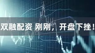 双融配资 刚刚，开盘下挫！